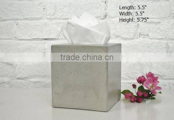kitchen accessories novel concrete tissue box paper holder for wholesale