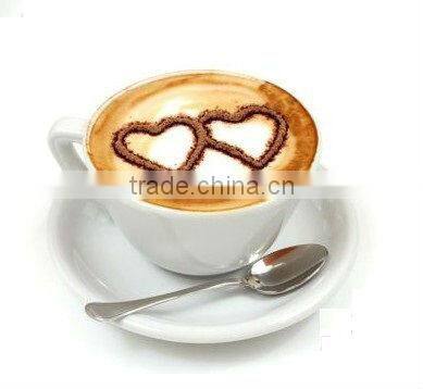 Ceramic coffee cup with saucer