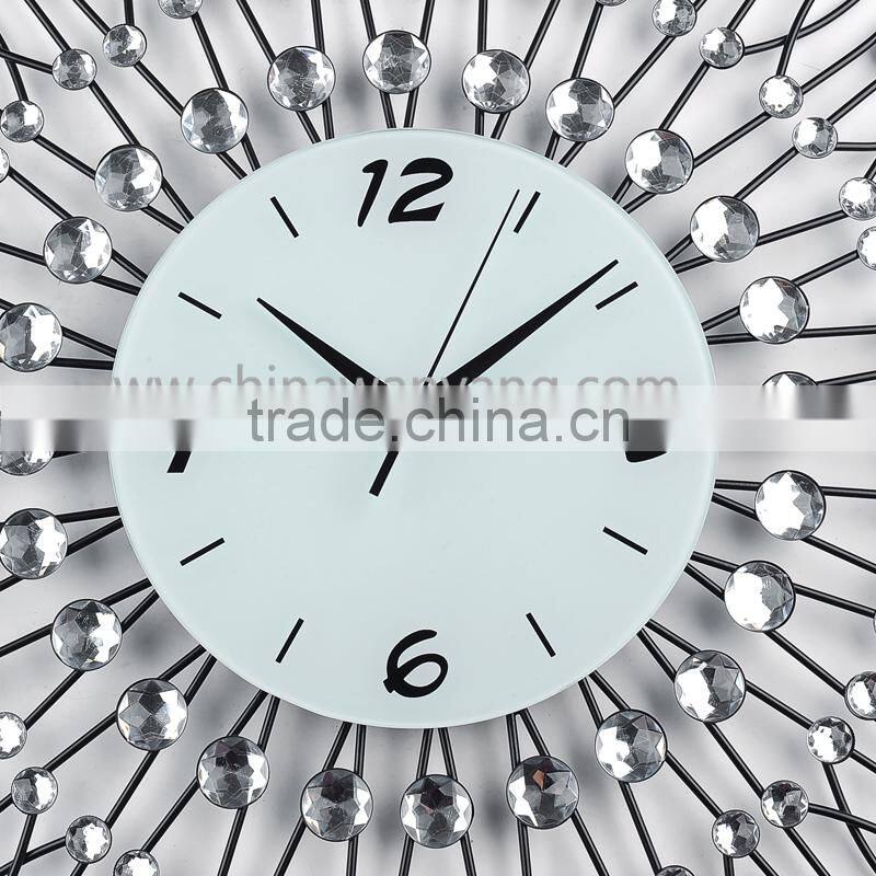 2015 china wholesale digital diy metal decorative wall clock