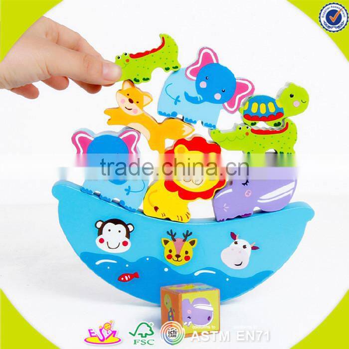 wholesale top sale wooden balancing toy for kids,Cheap wooden balancing toy,DIY colorful wooden balancing toy W11F047