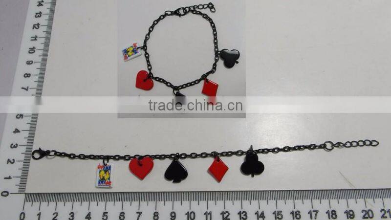 Beautifuly Bracelet with Gems, High Quality PU Bracelet with Crystal Gem Decoration