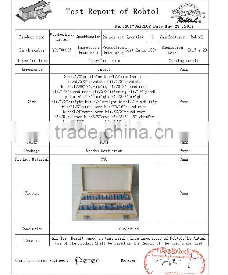 24 pcs wood Router Bit Set Kit 8mm Shank for Woodworking Tungsten Carbide End Mill Cutting CNC Carved Engraving milling cutter