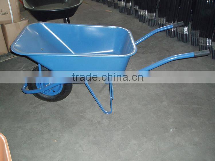 durable steel hand rubber wheel barrow