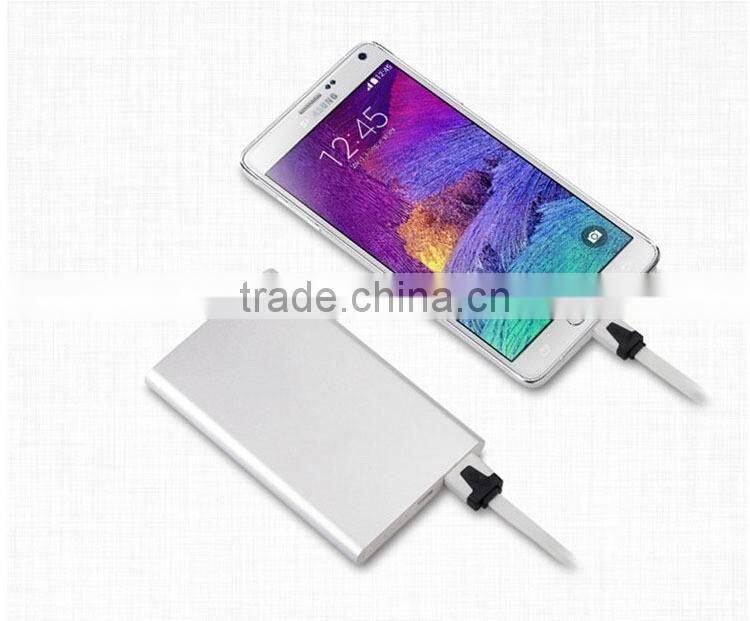 Customized 4000mAh Real Capacity Super Ultra Slim Flat Power Bank