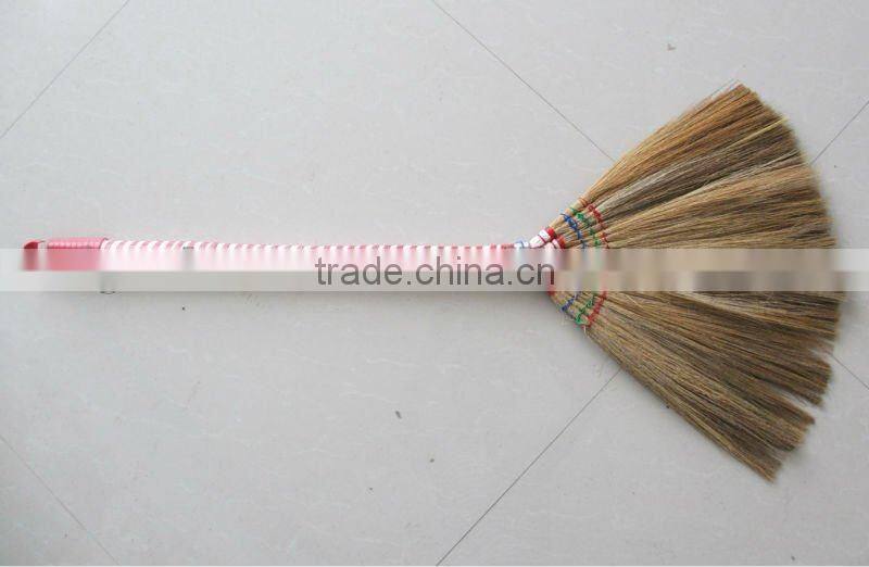 Korea new design natural silvergrass wooden handle broom