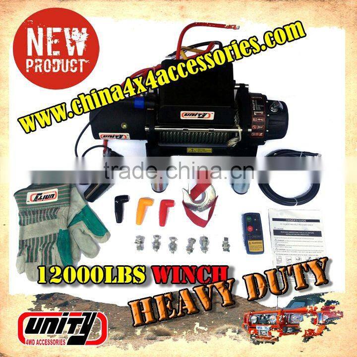 Wholesale China 4x4 manufacturer CE and SGS Certificate 12/24 Volt for Defender TD5 Electric winch UNIVERSAL for atv 4x4