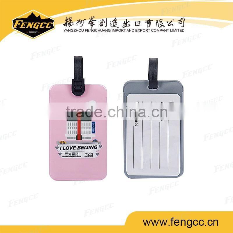 Promotion cheap plastic luggage tags for custom logo