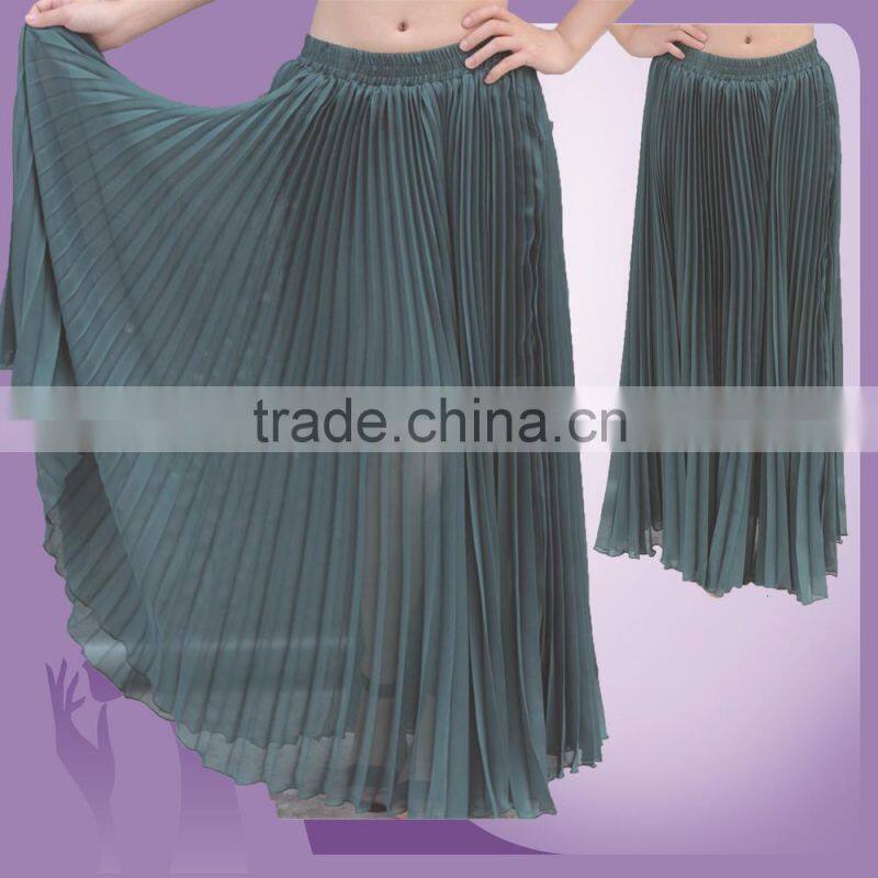 Hot Sale Stelisy Dark Blue Color Pleated Skirt Dance Plwated skirt