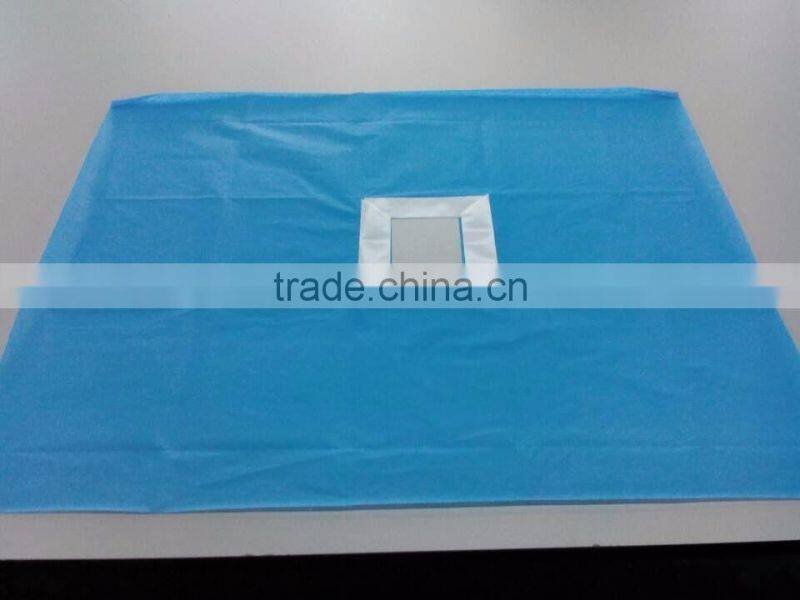 SMS Nonwoven Fenestrated With Adhesive Drape