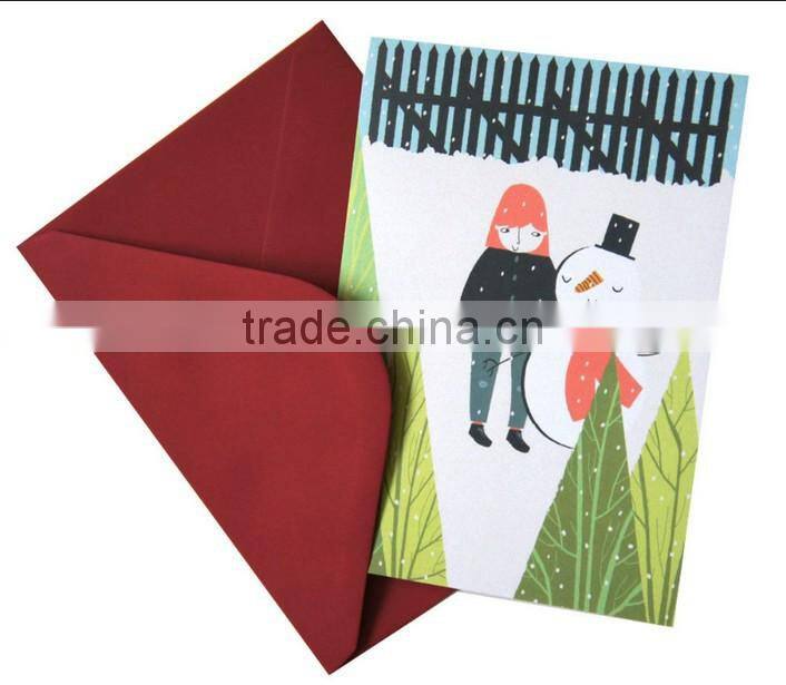 High Quality Custom 3D Kids Cute Christmas Card