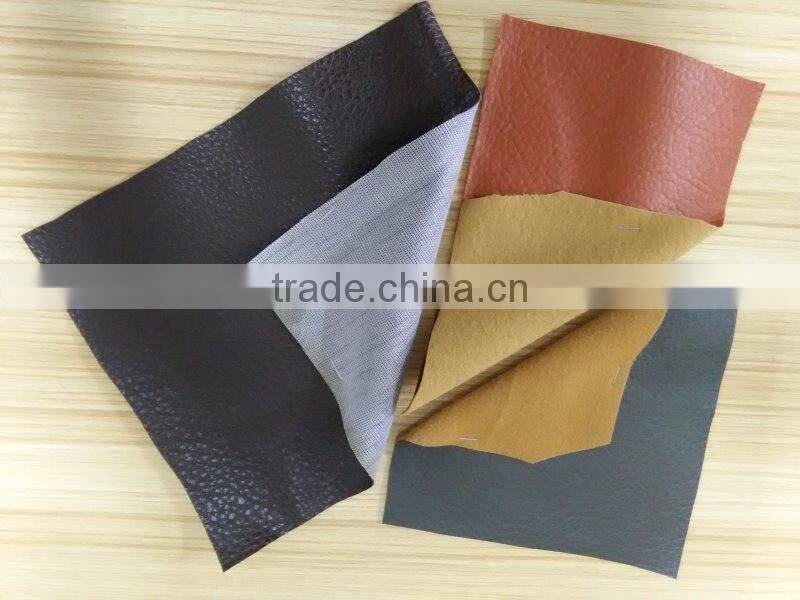 PVC artificial leather stocklots for sofa and furniture usage
