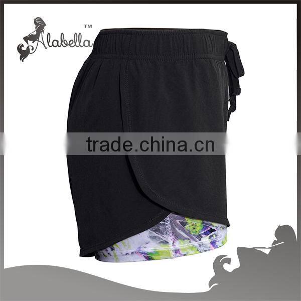 2015 High quality ladies sexy shorts for running gym wear