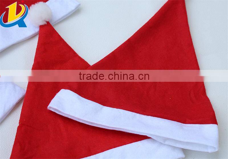 Wholesale Christmas product decoration red Christmas hat 2016