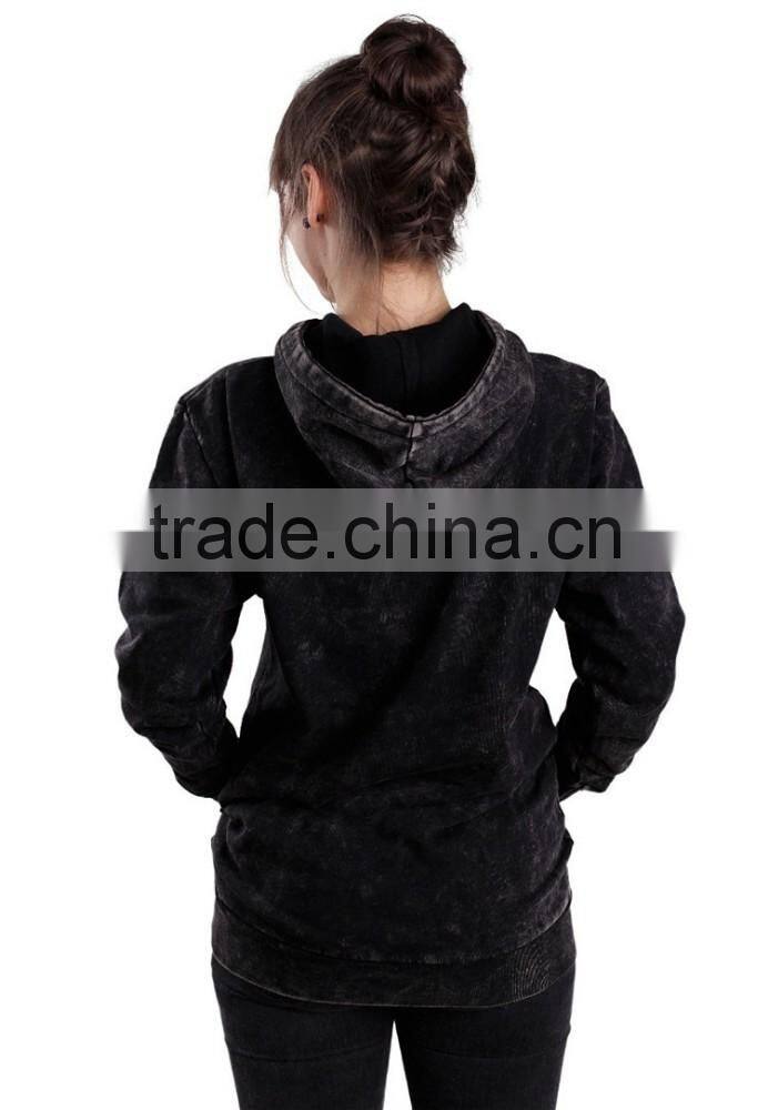 Wholesale hoodie new style knit fleecy womens 100% cotton hoodie