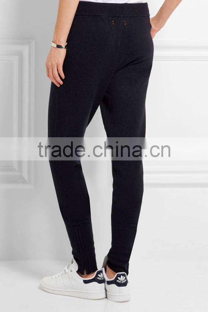 Plain design cashmere wholesale gym sweatpants