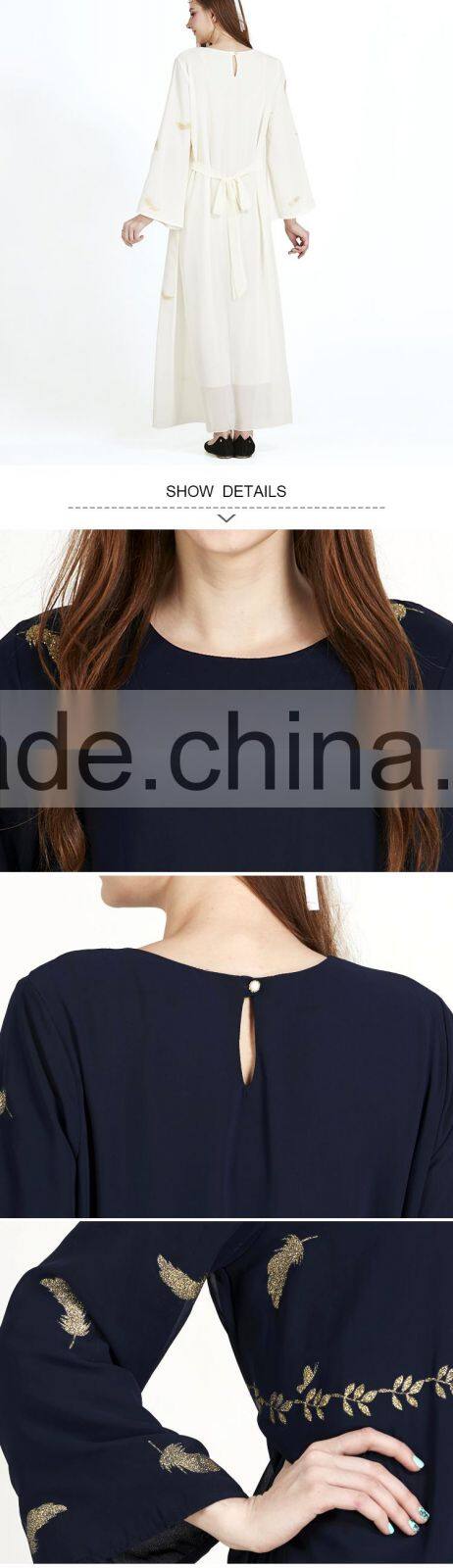 Zakiyyah 7001 Pretty Girls Malaysia Islamic Clothing Wholesale Dubai Fashion Muslim Kaftan Dress New Model Abaya in Dubai