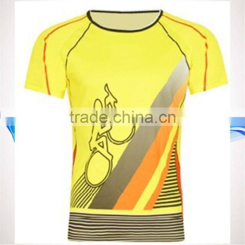 Men 's Custom Printing Outdoor Short Sleeve Bike Tee Cycling Jerseys Shirt