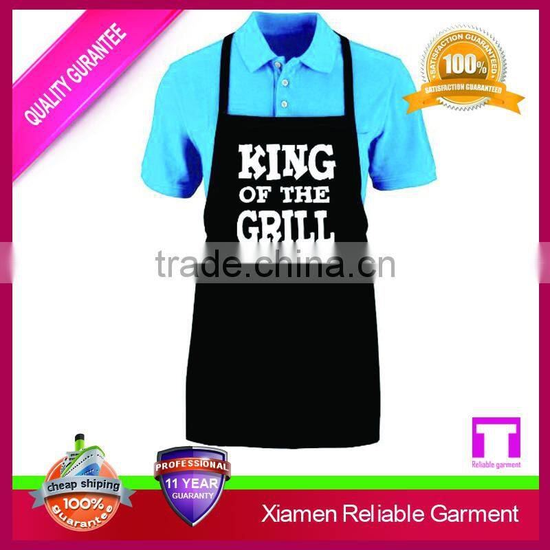 Hot sale polyurethane printed men long black apron