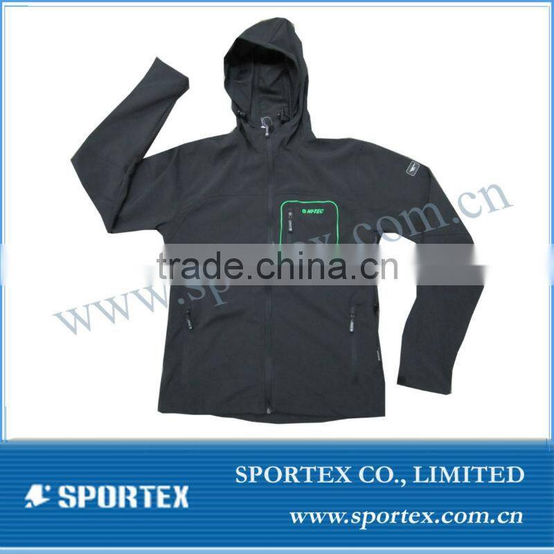 Men HoodedWindstopper SoftShell Jacket/Ourdoor Sportswear/Softshell clothing