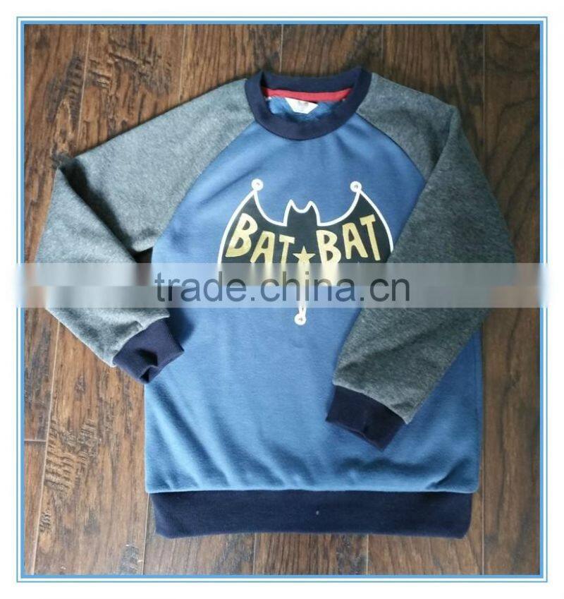 Kids animal hoodies custom sweatshirt fashion bat printed pullover hoodies without hood
