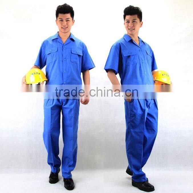 custom blue common style professional work clothes construction work wear wholesale