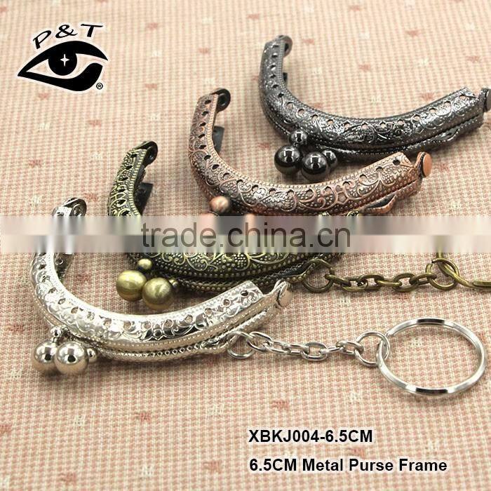 2017 New Arrival Engraving Flower Metal Purse Frames Mini Frames