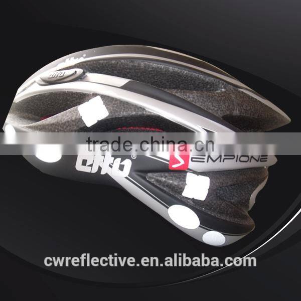 EN13356 flash glow in the dark helmet reflective safety sticker