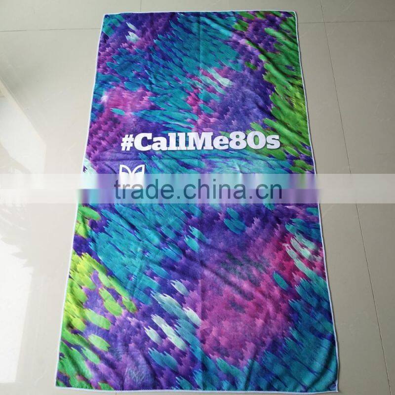 Surf Poncho Beach Towel Plain Pattern Velour Bath Robe With Hooded