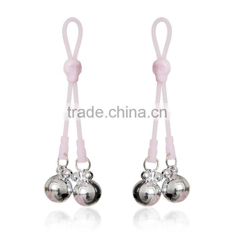 Fluorescence Sexy Skull Girls Nipple Cover Pasties Chain Clasps Clamps