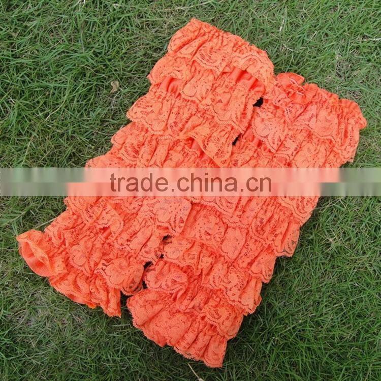 Fashion dance lace ruffle multiple layers socks colorful knit baby legs leg warmers