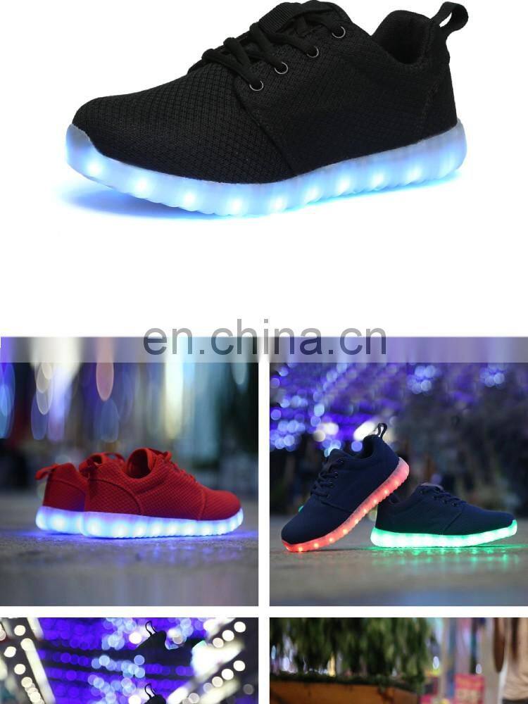 Hot new USB Charge Light up Luminous Mesh shoes Summer Men Women Sportswear Casual shoes LED Shoes sneakers