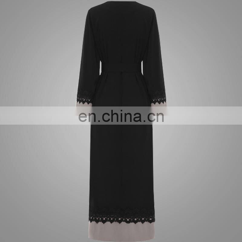 Names Of Ladies Abaya Simple Style Dubai Kaftans New Model Girls Image Islamic Clothing Good Quality Lace Applique Kimono Abaya