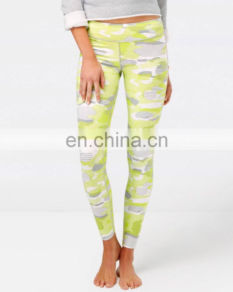 multi color splice printed custom leggings