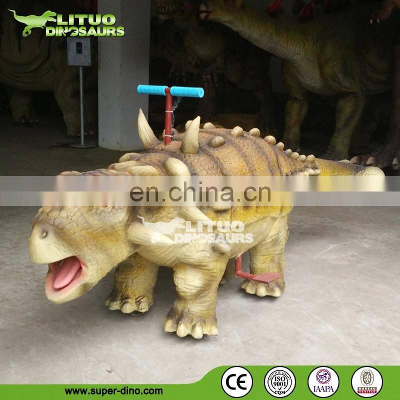 Outdoor Playground Animatronic Animal Dinosaur Rides With Human Control