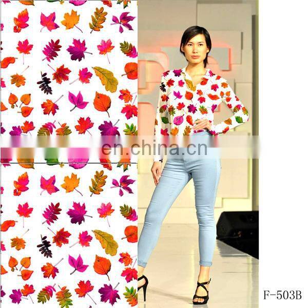 Digital Printed Chiffon Floral Polyester Fabric For Dress China Textile