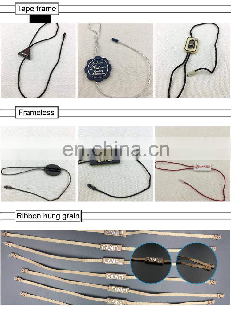 Custom gold foil plastic seal tags for jewelry