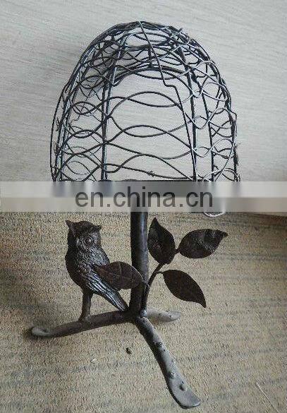 metal birdcage shape candlestick decorative