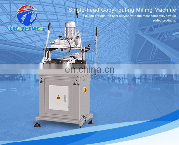 Single head 0.5~0.8mpa copy routing milling machine making aluminum window door