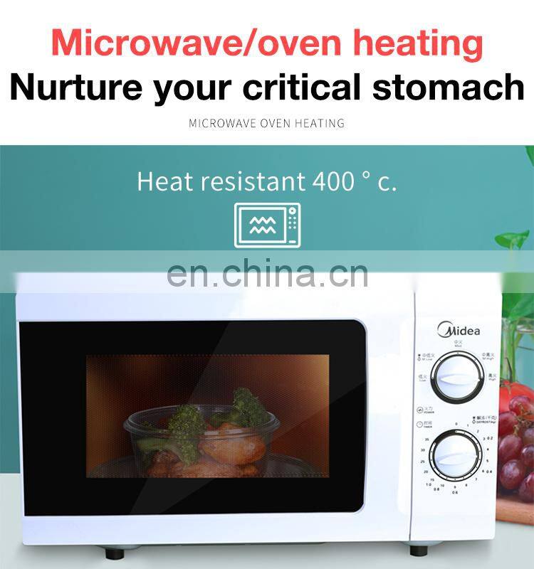 Square Borosilicate Glass Food Container Lunch Box