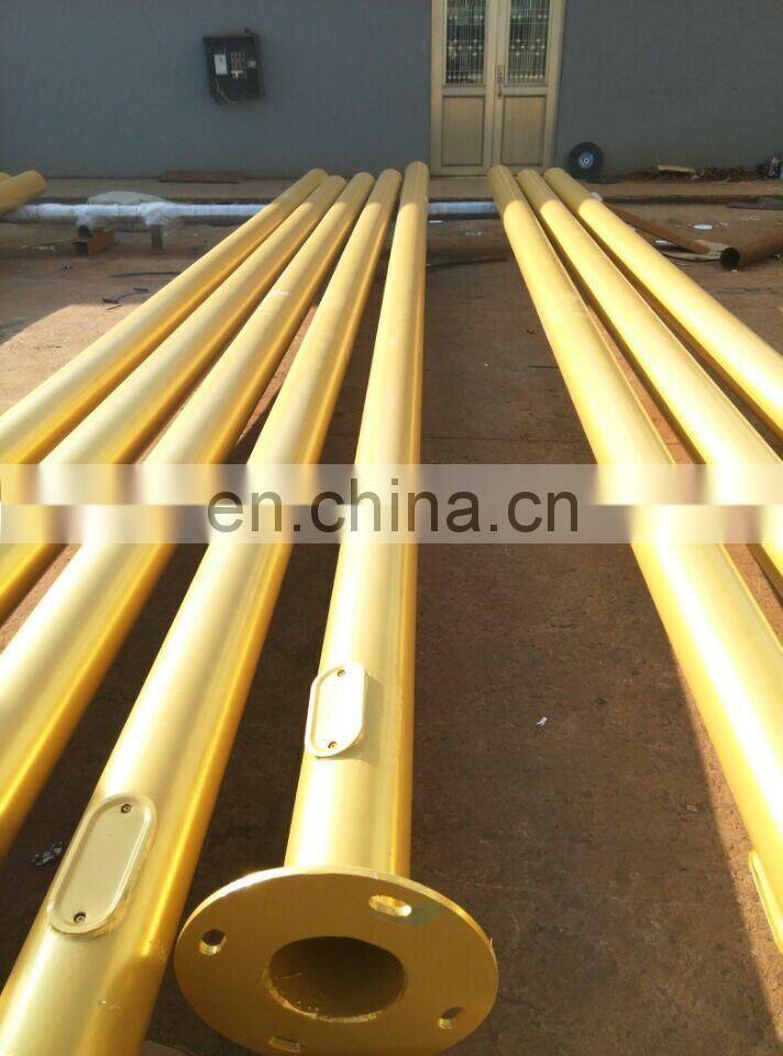 Factory price solar street light pole price 10m malaysia autocad drawing with IP65 Protection Level single arm