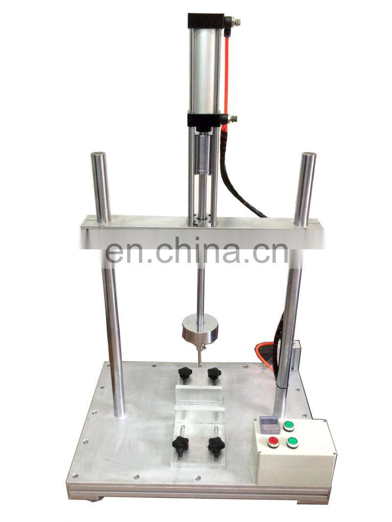 Terminal Box Knockout tester/Junction box Orifice cover strike off testing machine/testing equipment for pv module