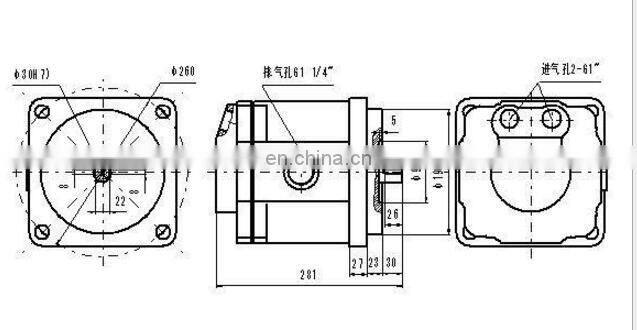 TMY9 blade air motor marine air motor