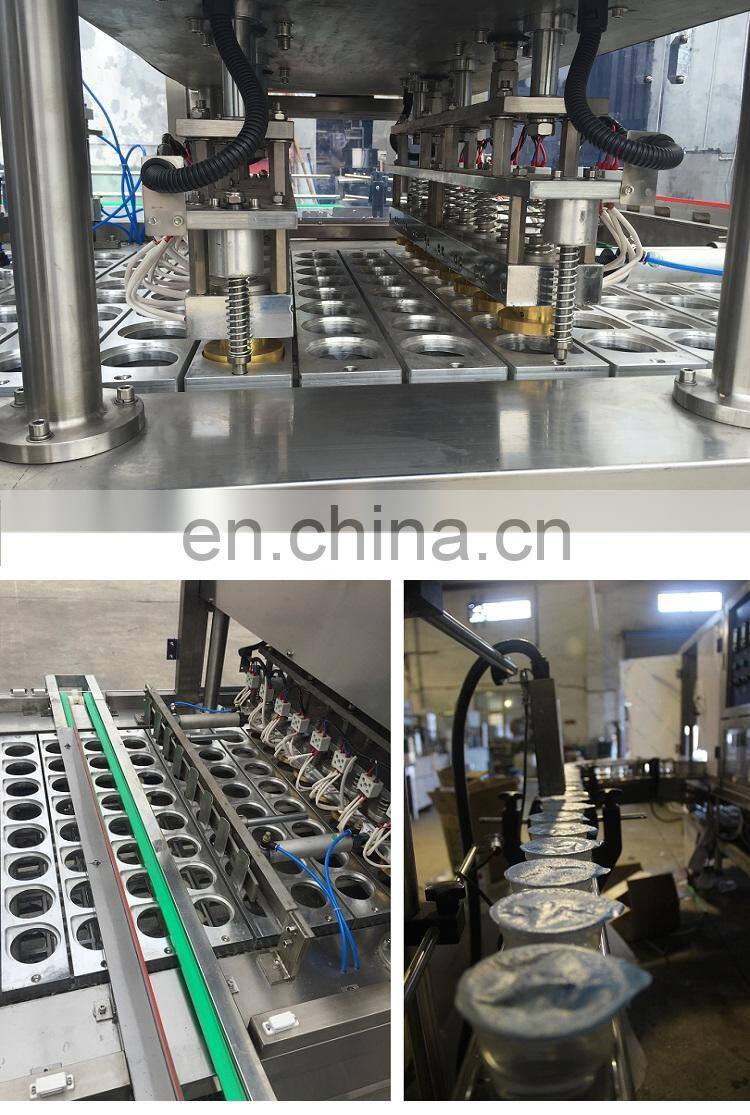 Shanghai Joygoal Fruit juice production line/water cup jam filling sealing machine cup sauce filling machine