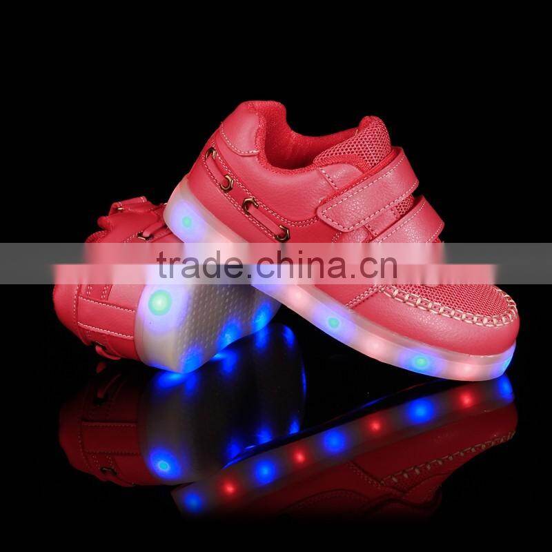 Kid Children USB Charging light Flashing Sneakers LED Shoes Kid Shoes With Light