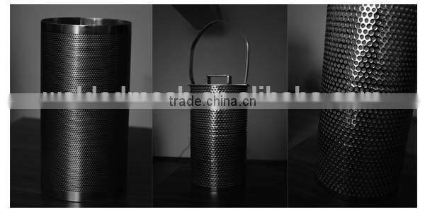 stainless steel perforated filter cylinder