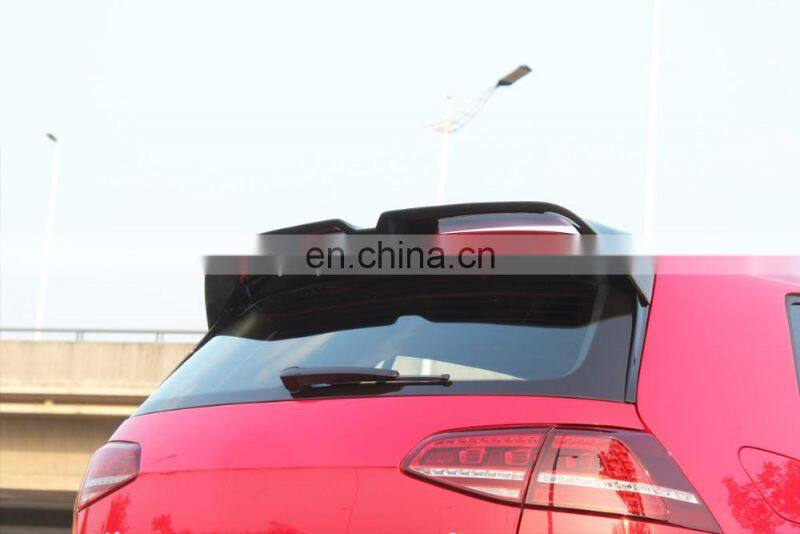 MK7 Carbon Fiber Roof Wing Car Rear Spoiler Fit for VW GOLF VII 7 GTI 2014 UP