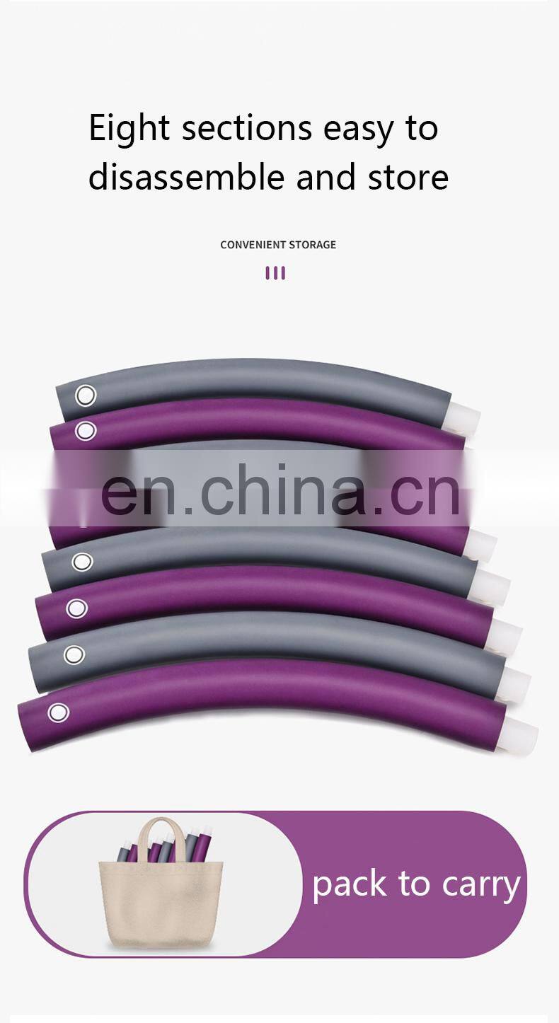 Weighted Hula Hoops Adult Weight Loss Waist Training Detachable Smart Hula Ring Hoops