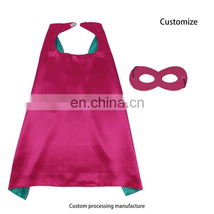 Halloween Children Boy Superhero Cape Set with Custom Logo