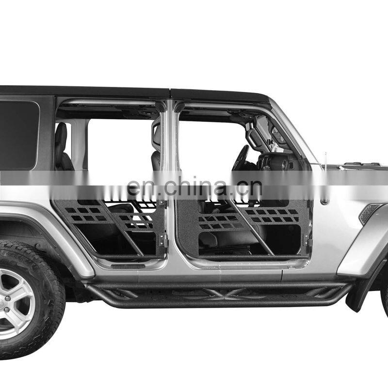 JL1078 JK TUBE 4 DOOR half door for Vehicles for jeep for wrangler JL accessories steel door for jeep JL2018+ new desigh LANTSUN