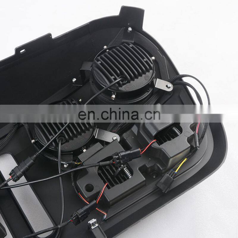 Car Grille with LED For Jeep Wrangler Jk Front grille accessories auto parts